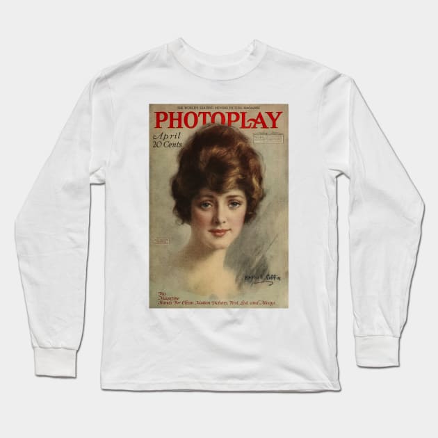 Photoplay April 1918 Long Sleeve T-Shirt by PictureNZ